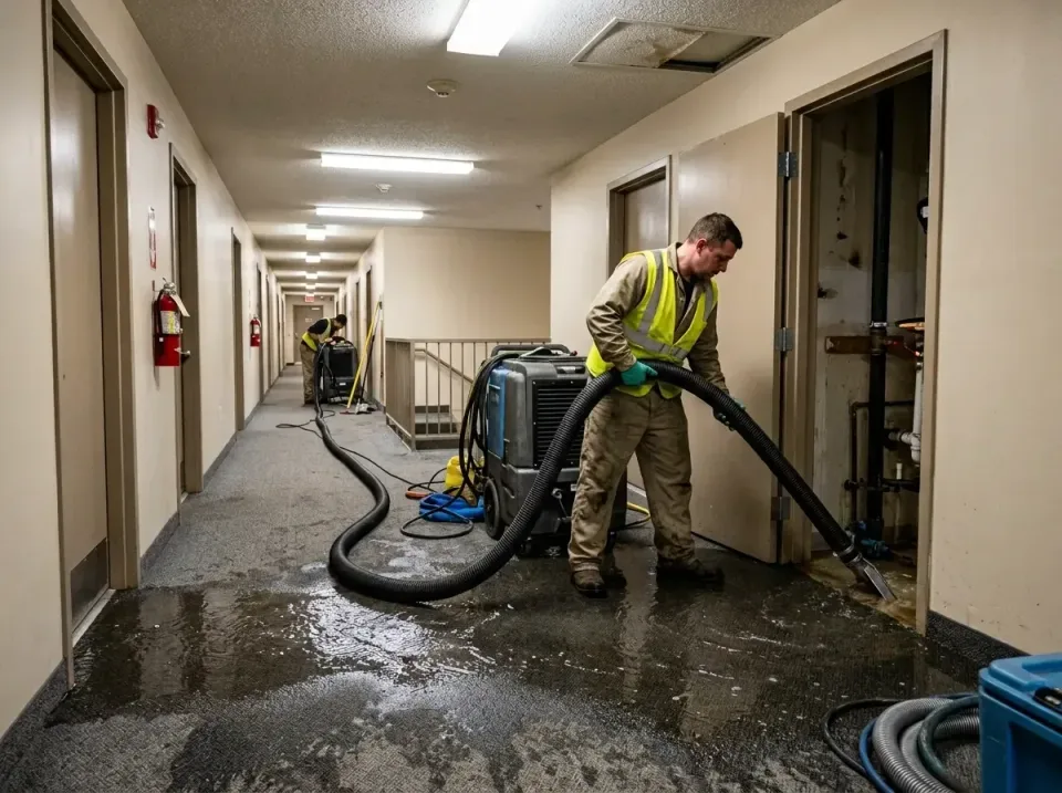 multi-unit-apartment-hallway-f-005 — frequently asked questions, Emergency Burst Pipe Water Extraction & Removal in Brinkley…